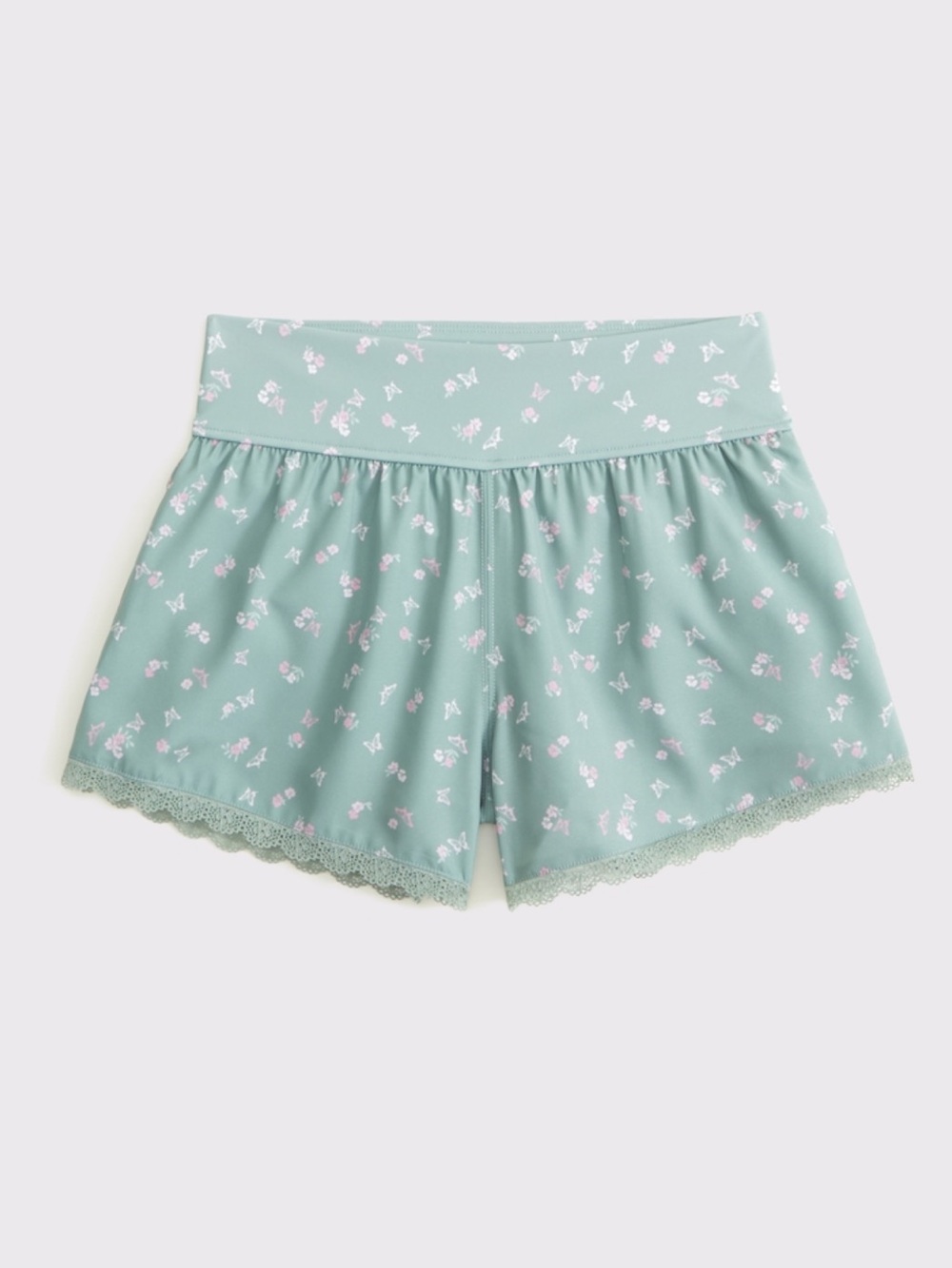Abercrombie kids ypb lace-trim active shorts girls size 11 / 12